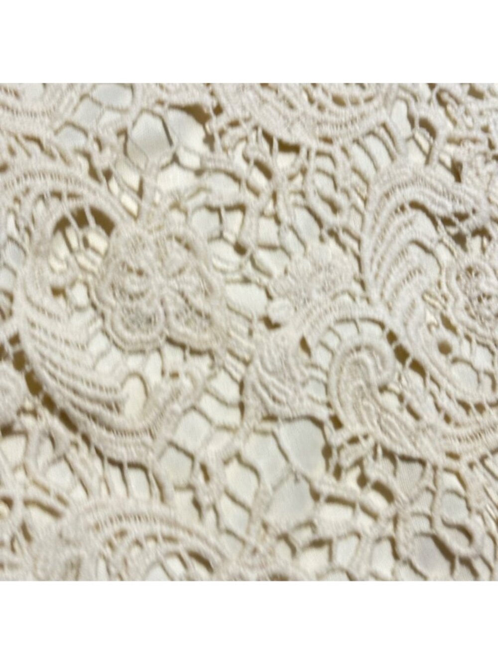 Cream Mini Dress Urban Outfitters Coquette Medium Crocheted Style Lace Bride - Picture 5 of 7